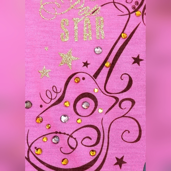 Disney Hannah Montana Girls Two Pieces Tank with built-in White Tee-Short Sleeve - Picture 3 of 9